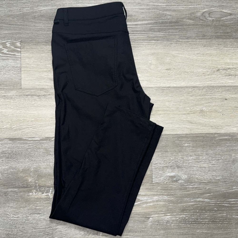 Lulu lemon Black Slim Fit Pants SZ 34 Like new .